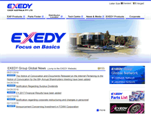 Tablet Screenshot of eap.exedy.com