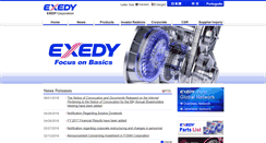 Desktop Screenshot of exedy.com